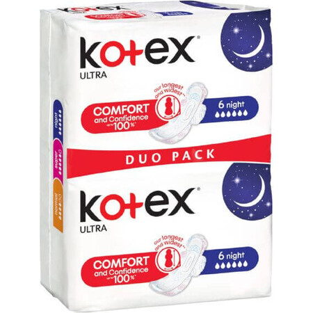 Kotex ® UT Nacht inleggers 12 stuks