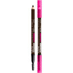 NYX Professional Makeup Powder Louder Brow Pencil Matita per sopracciglia, marrone scuro