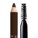 NYX Professional Makeup Powder Louder Brow Pencil Matita per sopracciglia, marrone scuro