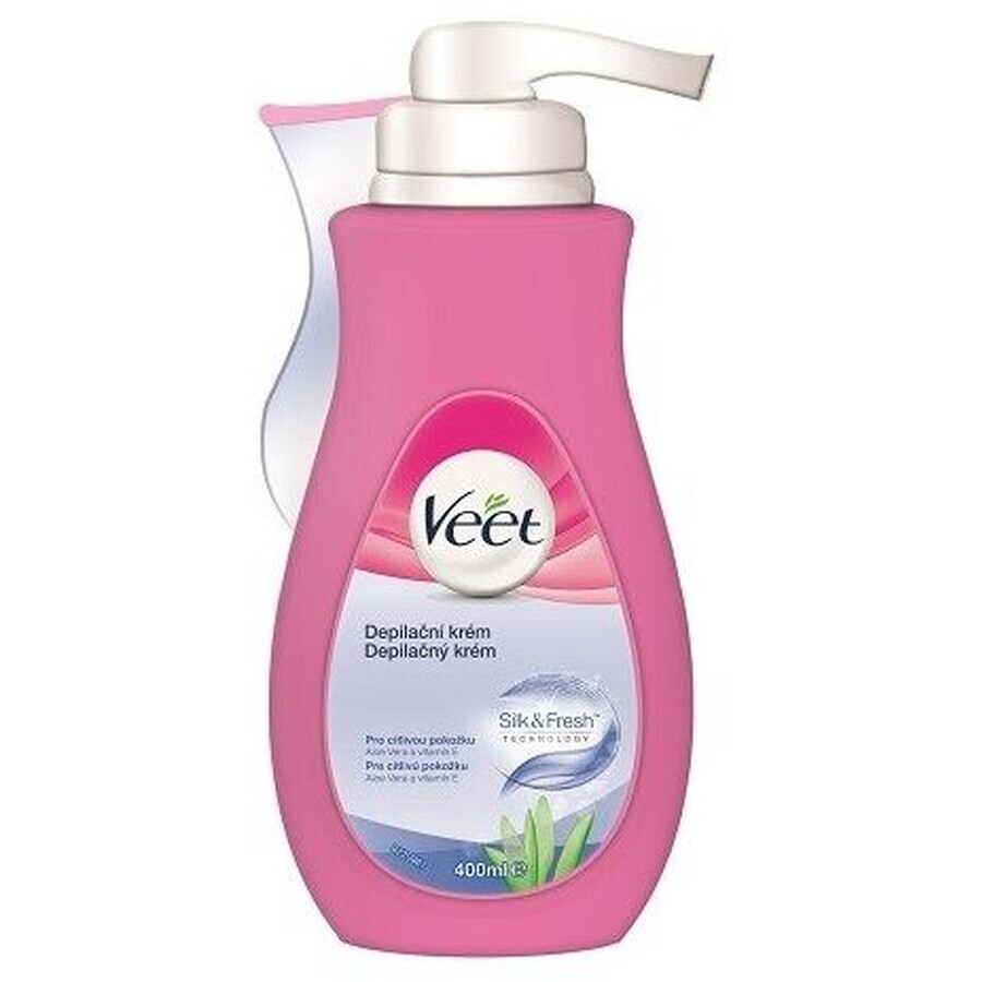 Veet Silk&Fresh crème dépilatoire pour peau sensible 400 ml