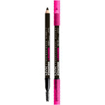 NYX Professional Makeup Powder Louder Brow Pencil Eyebrow Pencil, black