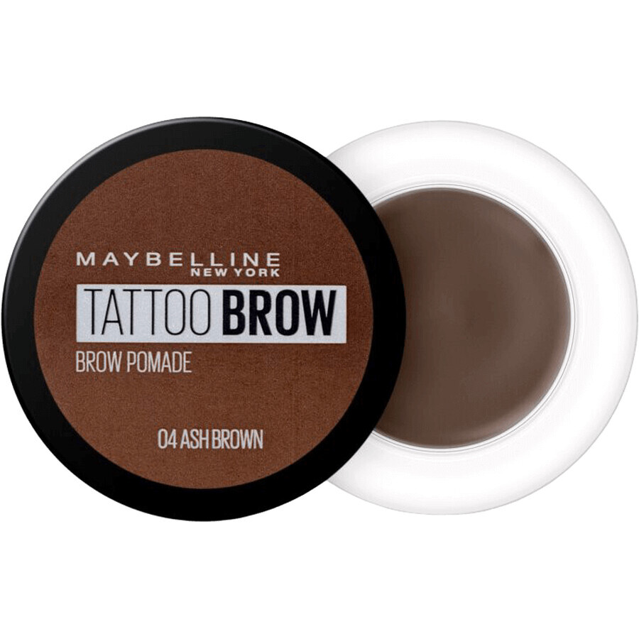 Maybelline New York Tatoo Brow Gel Augenbrauenpomade 04 Aschbraun 4 g