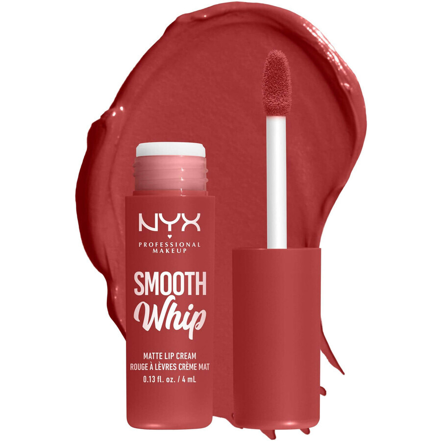 NYX Professional Makeup Smooth Smooth Whip Matte Lip Cream 05 Cream Parfait Matte Liquid Lipstick, 4 ml