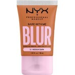 NYX Professional Makeup Bare With Me Blur Tint 12 Trucco medio scuro, 30 ml