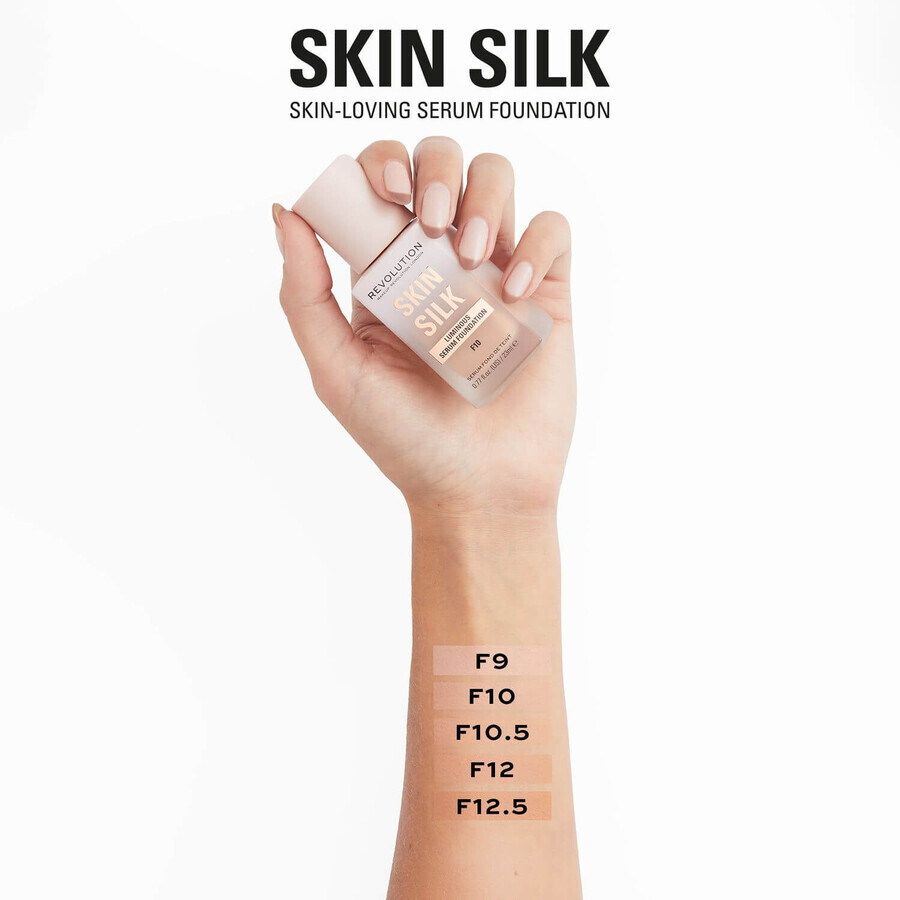 Revolution Skin Silk Silk Serum Fondotinta F10 make-up 23 ml