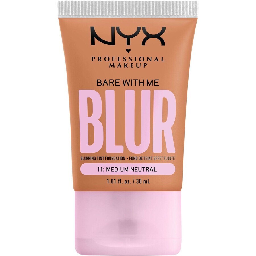 NYX Professional Makeup Bare With Me Blur Tint 11 Trucco neutro medio, 30 ml