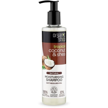 Natura Siberica Organic Shop - Kokosnuss und Karamell - Feuchtigkeitsshampoo 280 ml