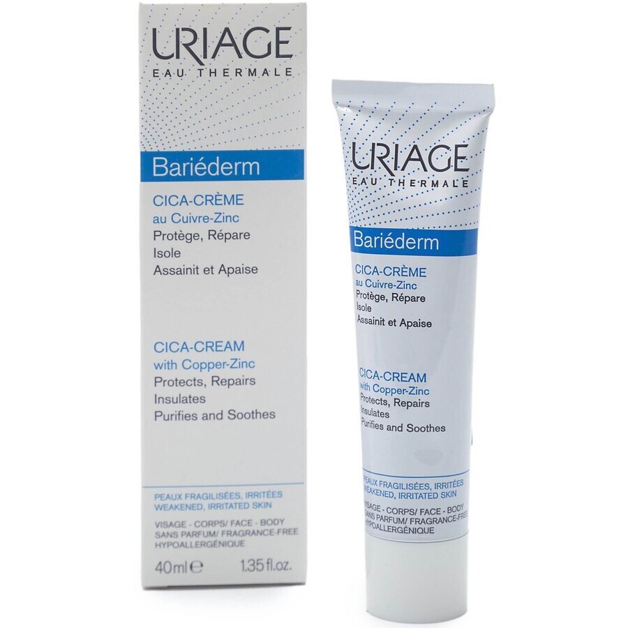 Crema regeneratoare Uriage (Bariederm Cica Crème) 40 ml