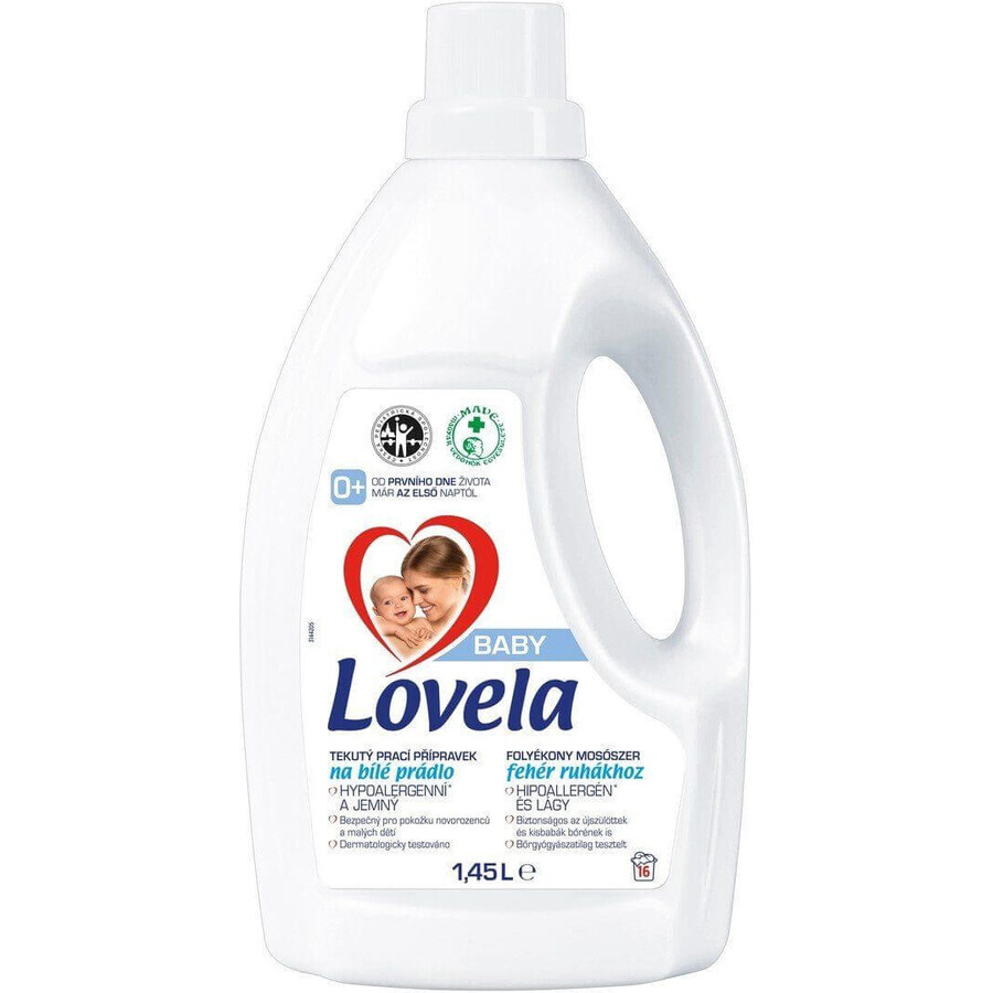 Detergente liquido per bucato Lovela Baby bianco 1,45 l