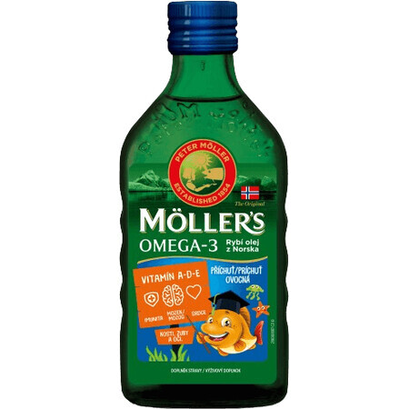 Mollers Omega 3 olio di pesce al gusto di frutta 250 ml