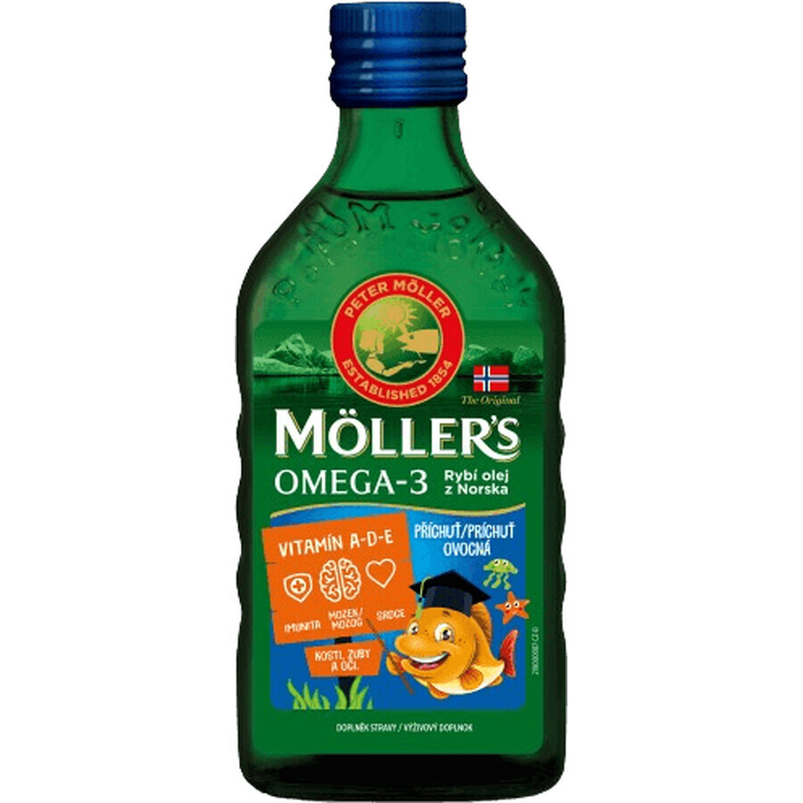 Mollers Omega 3 olio di pesce al gusto di frutta 250 ml