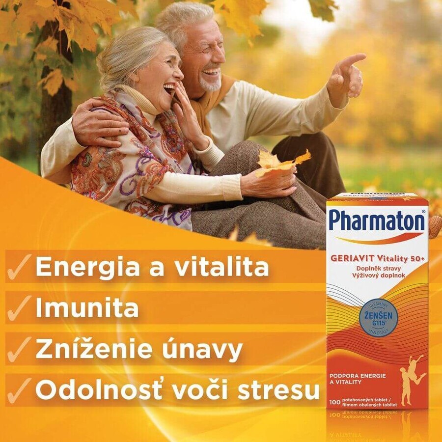 Pharmaton Geriavit Vitality 50+ 100 compresse