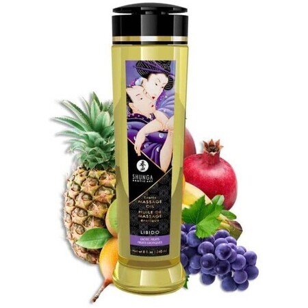 Shunga Olio per massaggi erotici Frutti esotici 240 ml