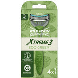 Wilkinson Sword Xtreme3 ECO groen wegwerpscheerapparaat 4 stuks