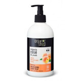 Natura Siberica Organic Shop - Rosa e pesca - Sapone per le mani nutriente 500 ml