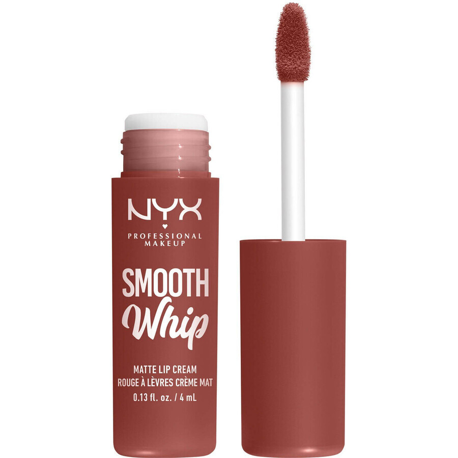 NYX Professional Makeup Smooth Whip Smooth Whip Matte Lip Cream 03 Late Foam Matte Liquid Lipstick, 4 ml