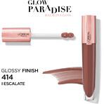 L'Oréal Paris Brilliant Signature Glow Paradise lipgloss 414 Escalate, 7 ml