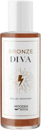 Cucchiaio di legno Olio secco con glitter Bronze Diva 100 ml