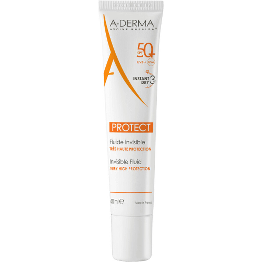 A-Derma PROTECT FLUID SPF50+ Fluido transparente 40 ml