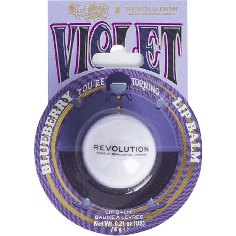 Revolution x Willy Wonka Blueberry, balsam de buze 6 g