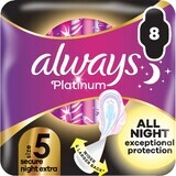 Always Platinum secure Night 8 extra Damenbinden mit Flügeln