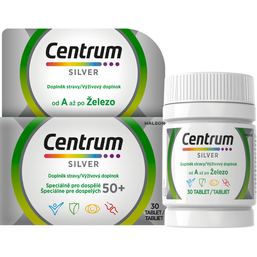 Centrum Silver 50+ gluten-free, 30 tablets