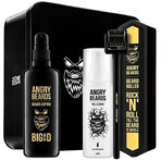 Angry Beards Kit per la crescita della barba 3 pz.