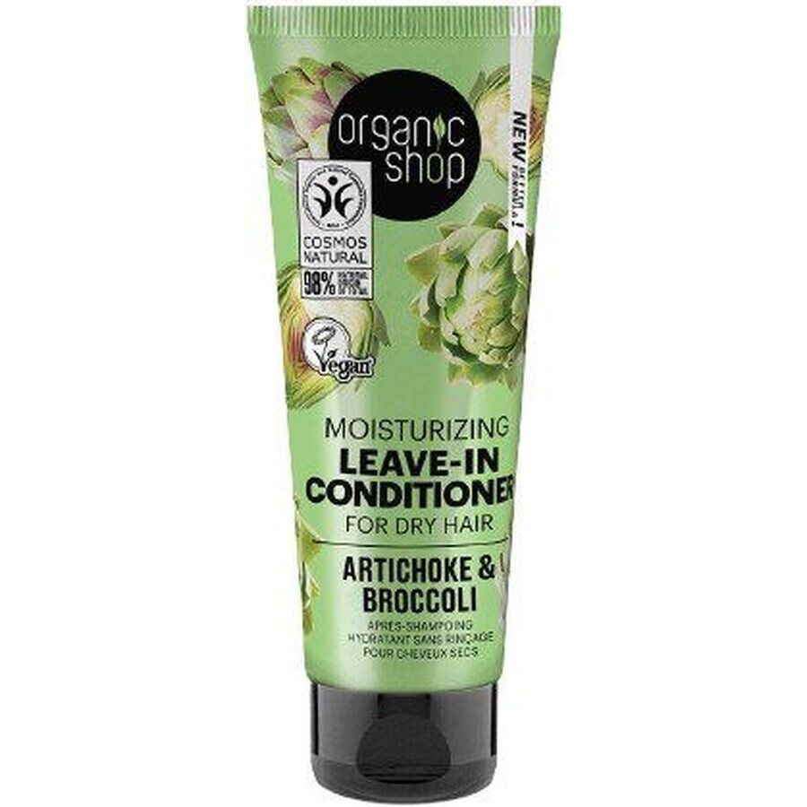 Organic Shop Balsam hidratant fără clătire pentru păr uscat Anghinare și broccoli 75 ml