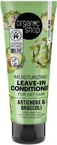 Organic Shop Balsamo idratante leave-in per capelli secchi Carciofo e Broccoli 75 ml