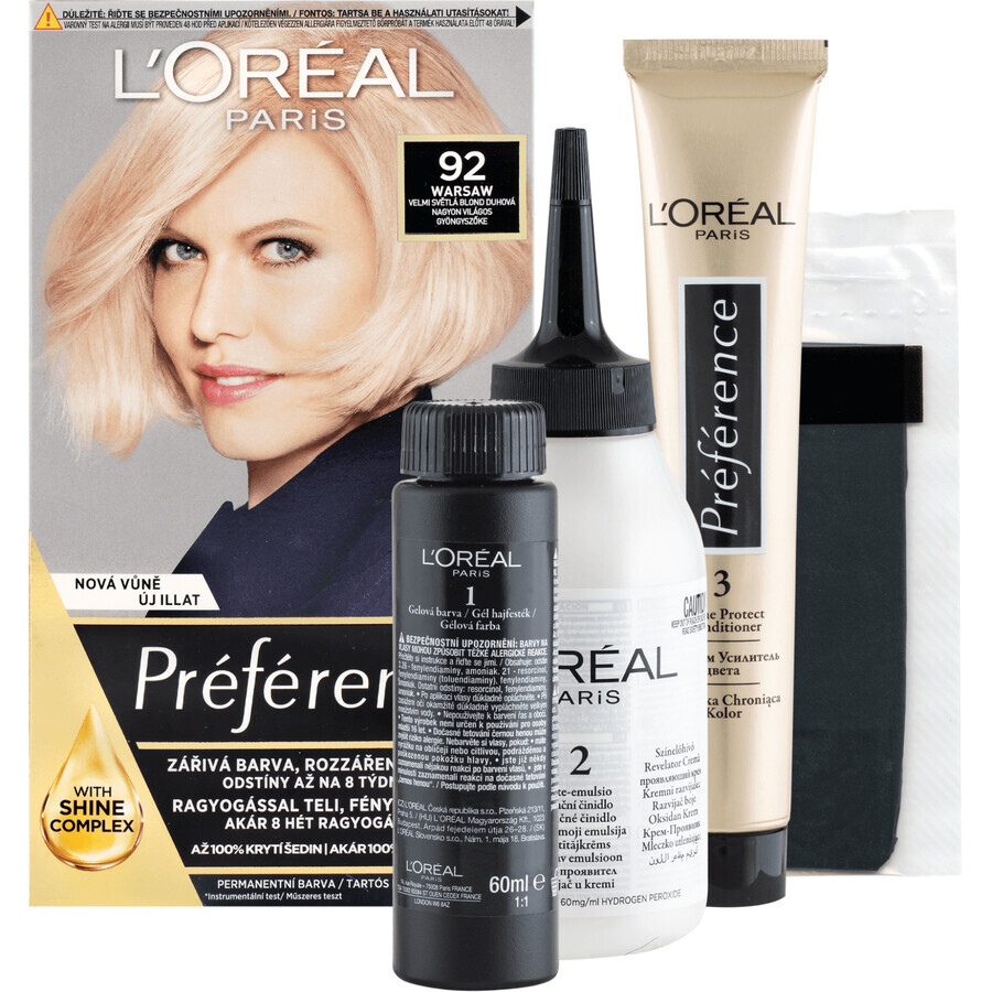 L'Oréal Paris Haarkleuring Féria Préférence Tint: 92 Iridescent Blond