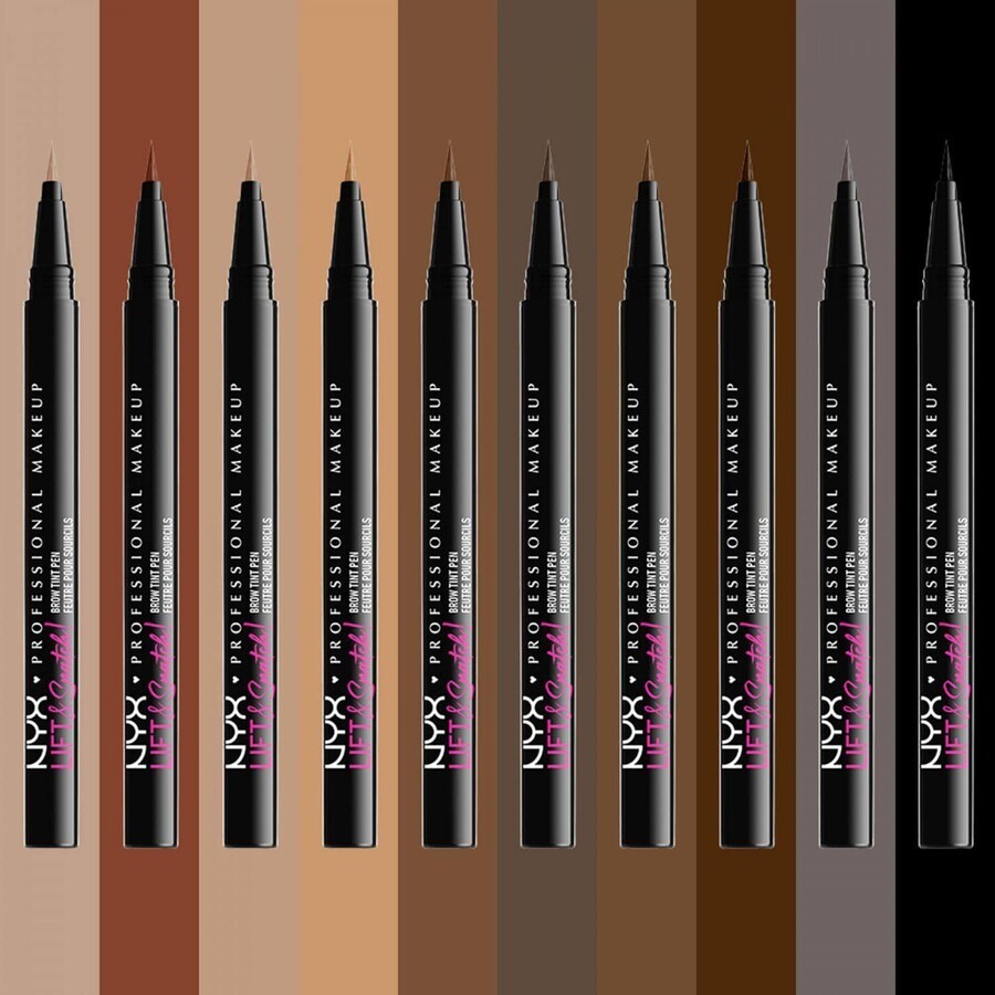 NYX Professional Makeup Lift N Snatch Brow Tint Pen Brow Fixer - 08 Espresso 1 ml