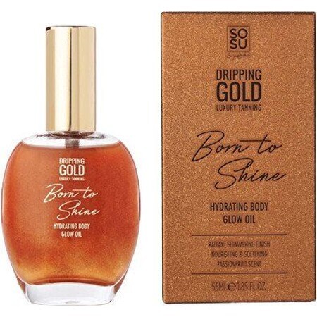 Olio corpo idratante con glitter Born to Shine Dripping Gold 50 ml