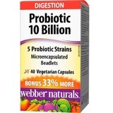 Webber Naturals Probiotico completo 10 miliardi. Bonus 40tbl 40 capsule