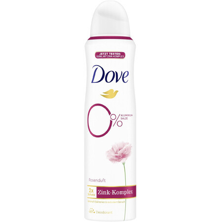 Dove Deodorant Spray 0% ALU Rose und Jasmin 150 ml