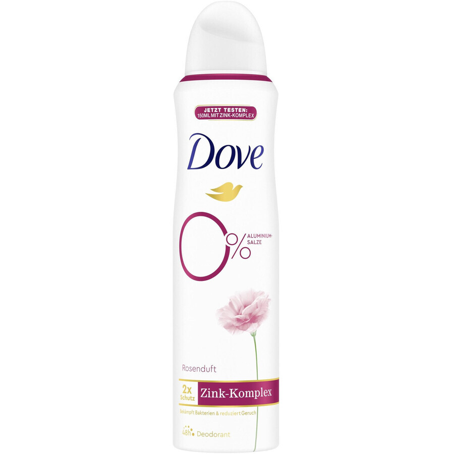 Dove Deodorant Spray 0% ALU Rose und Jasmin 150 ml