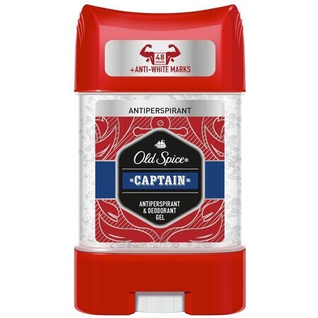 Old Spice Captain Antitraspirante Gel trasparente con note di sandalo e agrumi 70 ml