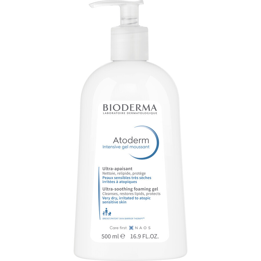 Bioderma Atoderm Gel doccia schiumogeno intensivo per pelle molto secca e atopica 500 ml