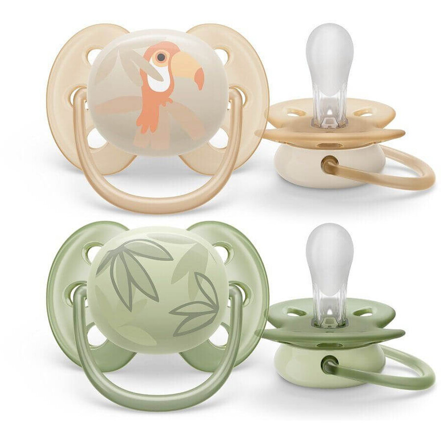 Philips Avent Ultrasoft Premium Chupete Pet Boy 0-6m 2 unidades