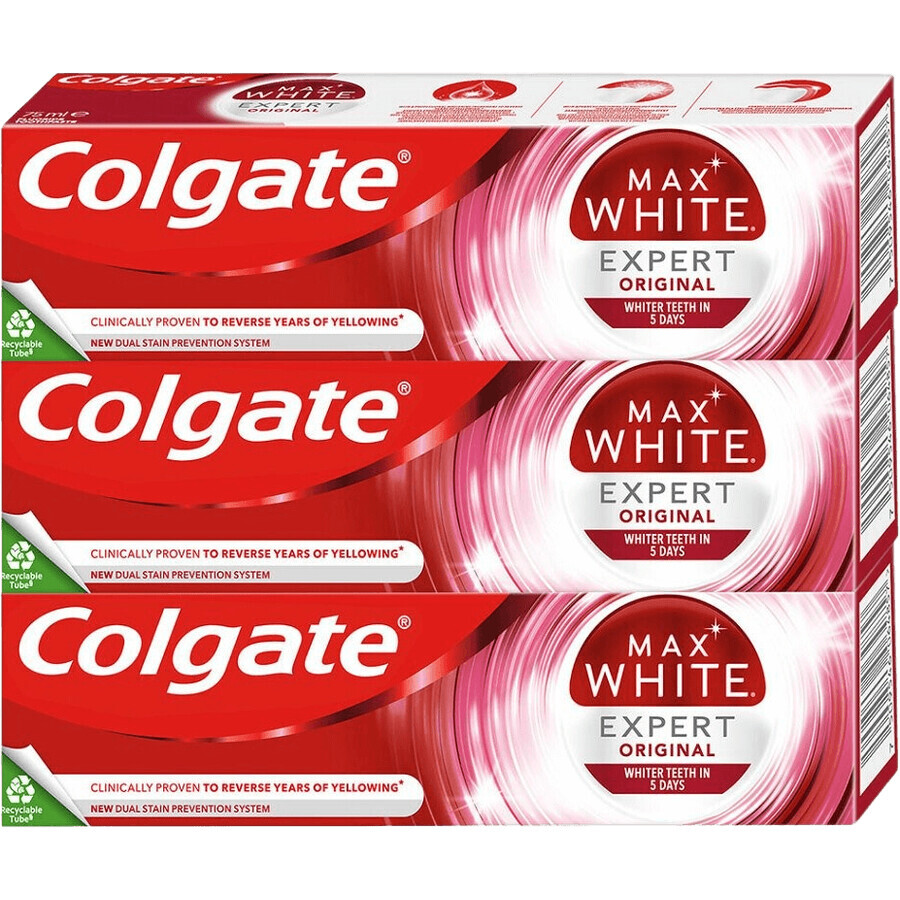 Colgate Max White Expert Original Tandpasta 3 x 75 ml