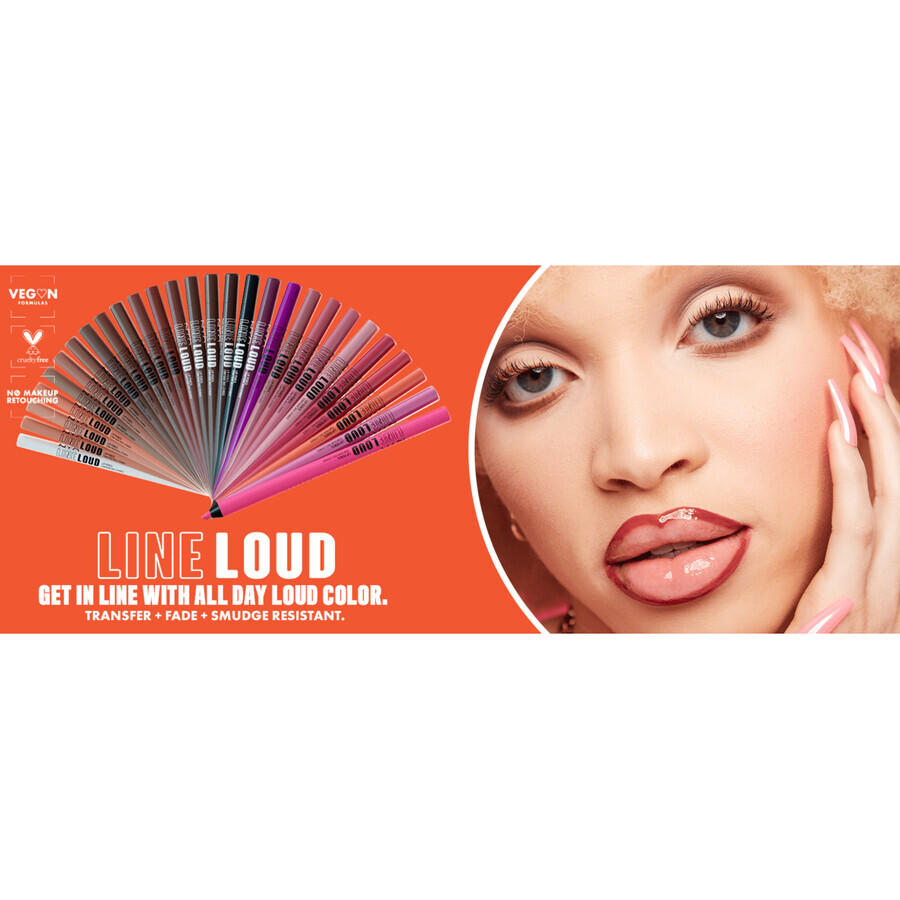 NYX Professional Makeup Line Loud Lip Pencil Matita labbra 35 No wine ing 1,2 g