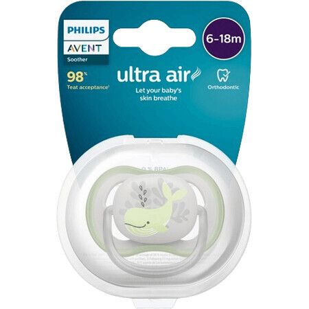 Philips Avent Ultra Air Chupete 6-18m ballena 6-18m