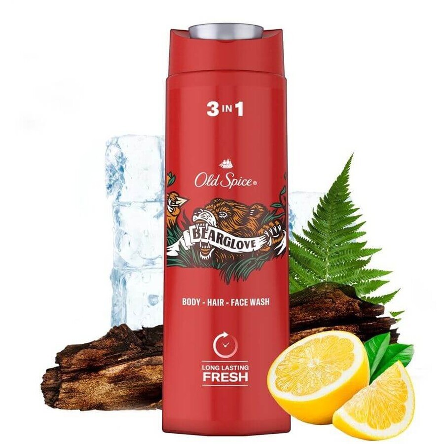 Old Spice Bearglove Gel de duș și șampon pentru bărbați 400 ml