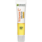 Garnier Skin Naturals Vitamina C Fluido UV Luminoso Quotidiano SPF 50+ invisibile, 40 ml