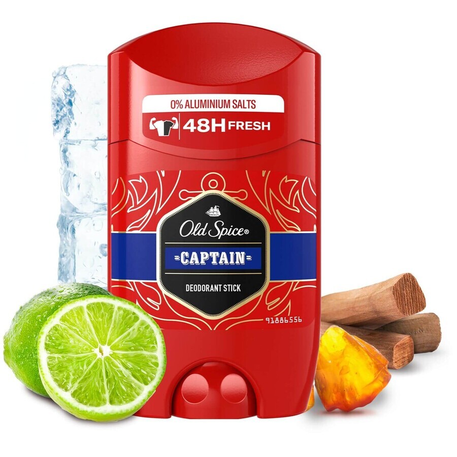 Old Spice Captain solid deodorant with notes of sandalwood and citrus 50 ml