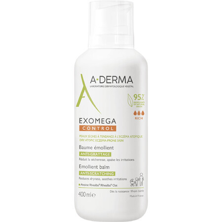 A-Derma Exomega Control Bálsamo emoliente para pieles secas con tendencia atópica 400 ml