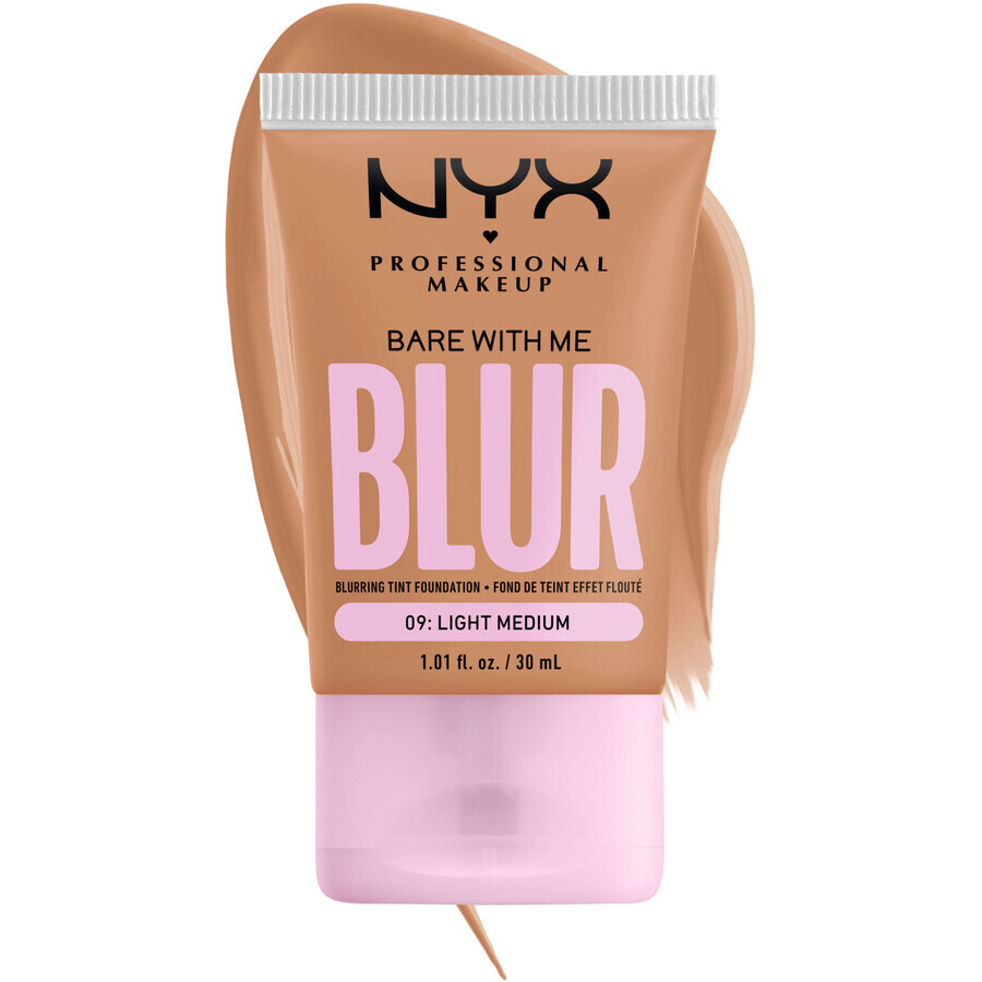 NYX Professionele Make-up Bare With Me Blur Tint 09 Licht Medium make-up 30 ml