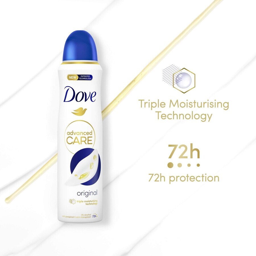 Dove Advanced care original spray anti-transpirant 150 ml