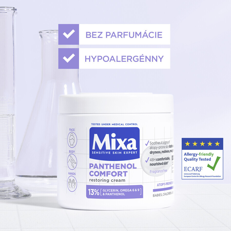 Mixa Panthenol Regenererende lichaamsverzorging voor de atopiegevoelige huid, 400 ml