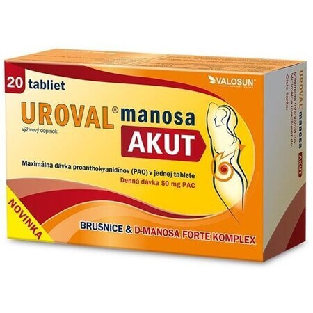 Valosun UROVAL UROVAL mannosio AKUT 20 compresse