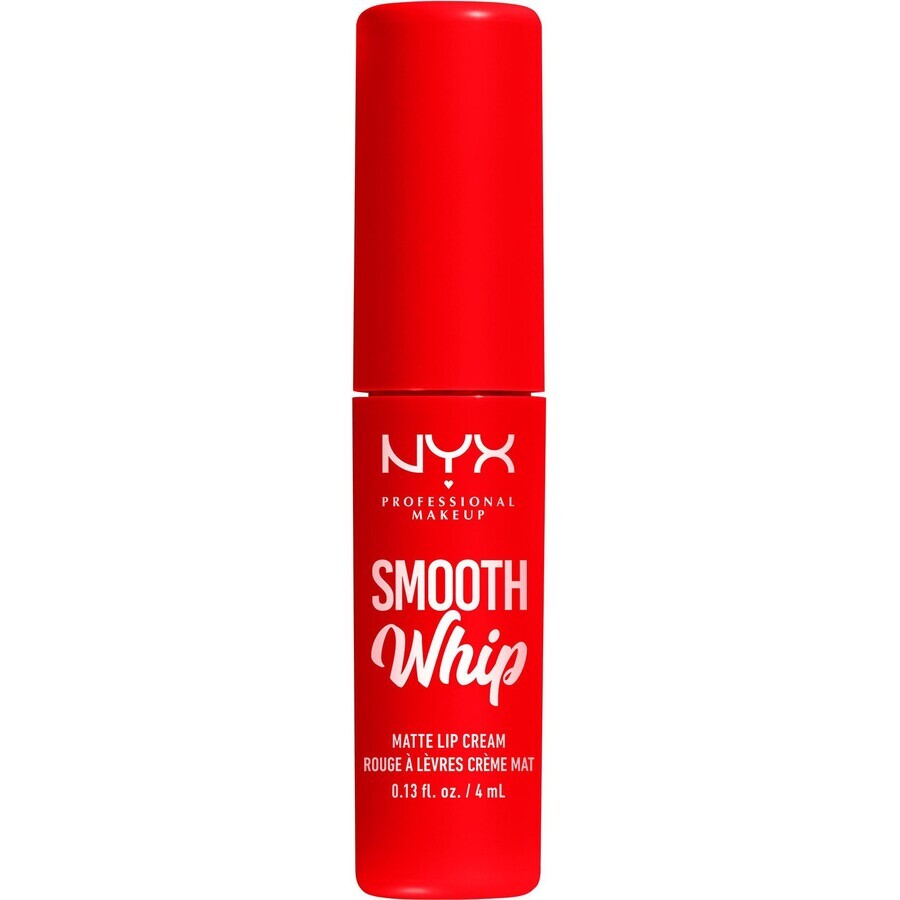 NYX Professional Makeup Smooth Whip Matte Lip Cream 12 Zuckerguss auf mattem flüssigem Lippenstift, 4 ml